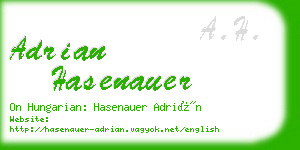 adrian hasenauer business card